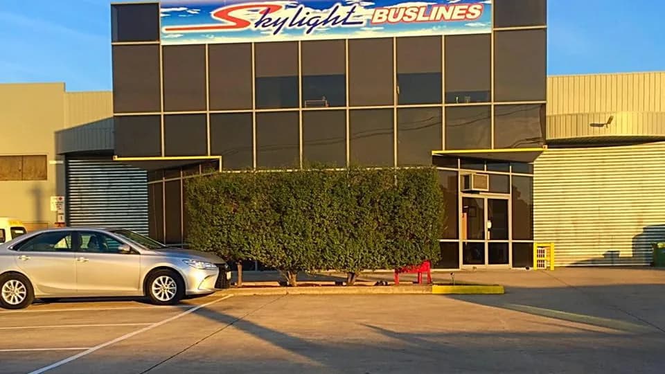 The Skylight Bus Lines depot and office at 16 Somerton Park Drive, Campbellfield